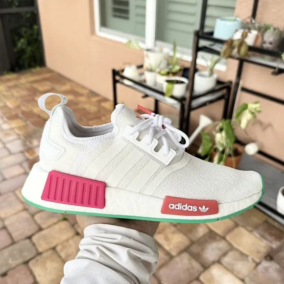 WOMEN'S Adidas NMD R1 Low White Magenta Green GZ4964