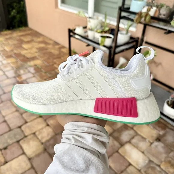 WOMEN'S Adidas NMD R1 Low White Magenta Green GZ4964