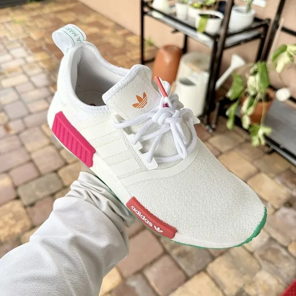 WOMEN'S Adidas NMD R1 Low White Magenta Green GZ4964