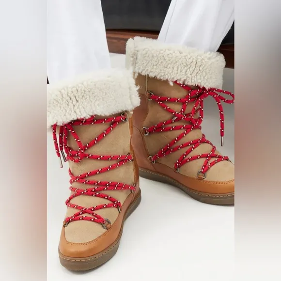 Women's Isabel Marant ‘Nowly’ Shearling-Lined Boots