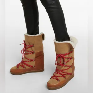 Women's Isabel Marant ‘Nowly’ Shearling-Lined Boots