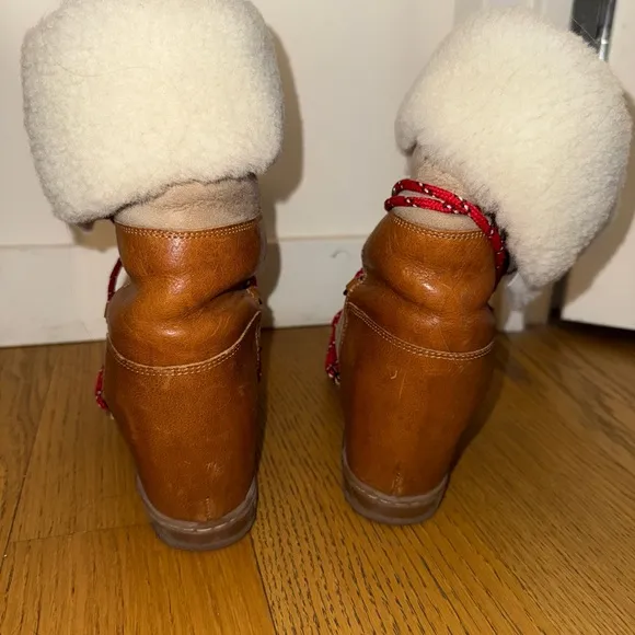 Women's Isabel Marant ‘Nowly’ Shearling-Lined Boots