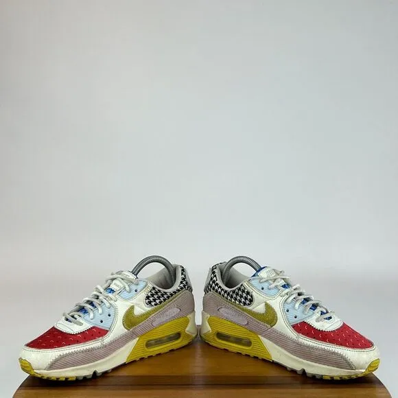 Womens‎ Nike Air Max 90 Patchwork Athletic Shoes Sneakers Size 8.5 M GUC