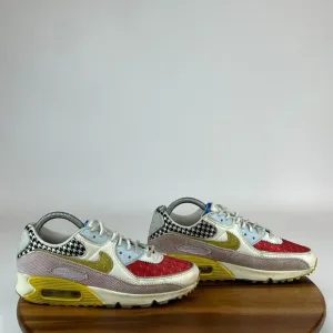 Womens‎ Nike Air Max 90 Patchwork Athletic Shoes Sneakers Size 8.5 M GUC