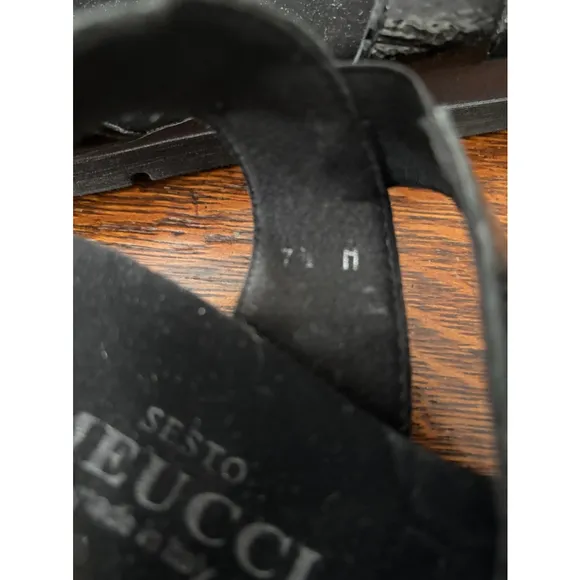 Women's Sesto Meucci Sandals, Black, Size 7.5