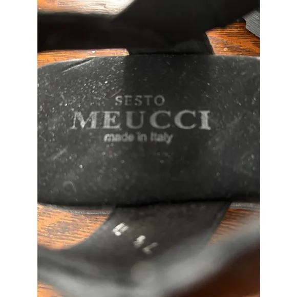 Women's Sesto Meucci Sandals, Black, Size 7.5
