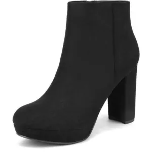 Women's Stomp High Heel Ankle Boots Black