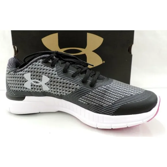 Women's Under Armour Charged Lightning Running Shoes Sneakers Black Size 6