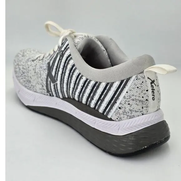 Xelero Steadfast Knit White Gray Sneakers X52806W Healthy Running Shoes Men's 10