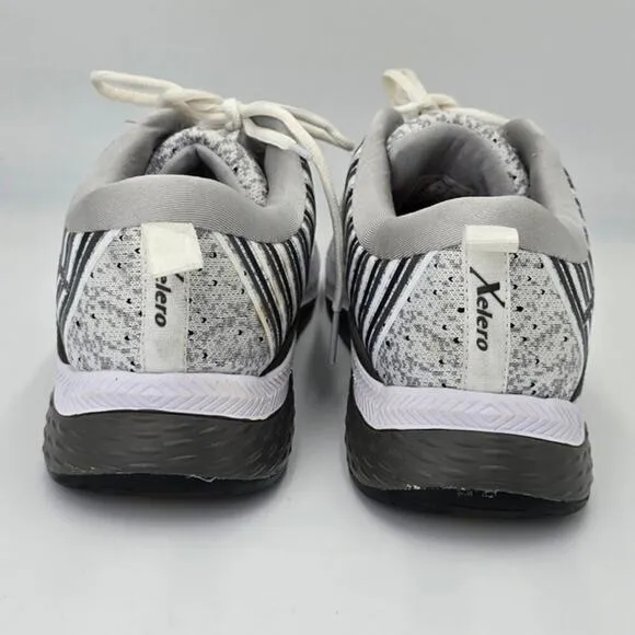Xelero Steadfast Knit White Gray Sneakers X52806W Healthy Running Shoes Men's 10