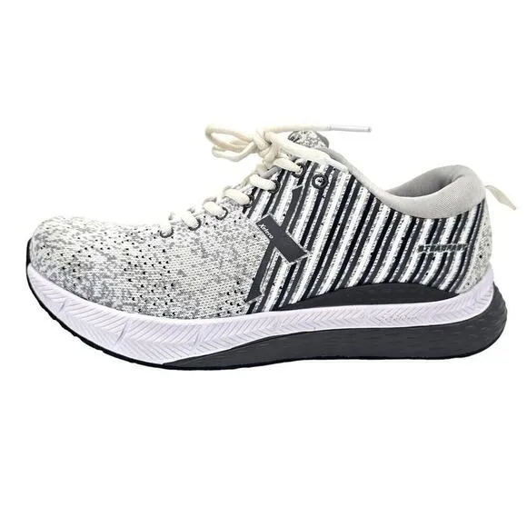 Xelero Steadfast Knit White Gray Sneakers X52806W Healthy Running Shoes Men's 10