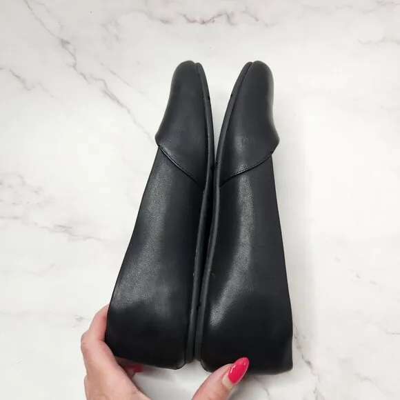 Xero Shoes Phoenix Black Leather Ballet Flats Comfort Closet Staple Women's 9