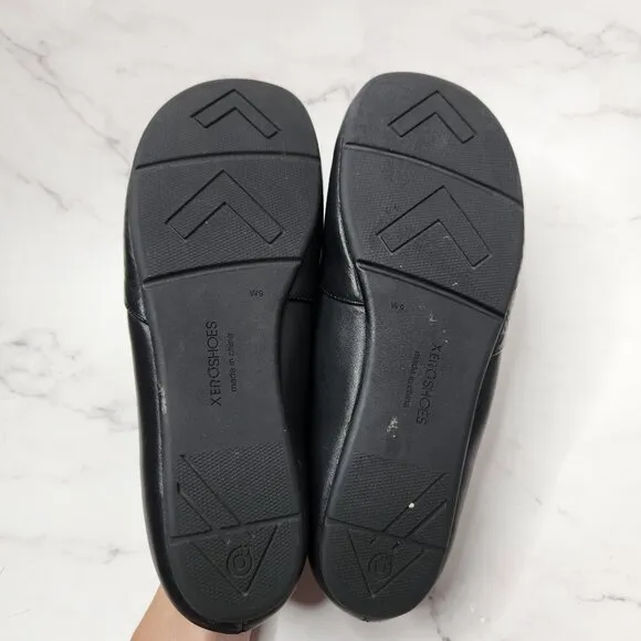 Xero Shoes Phoenix Black Leather Ballet Flats Comfort Closet Staple Women's 9