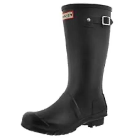 Young Hunter Black Wellington Rain Boots