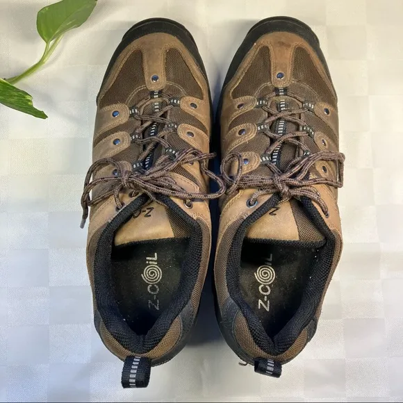 Z-COIL Back Pain Relief Coil Comfort Orthotic Therapeutic Brown Shoes, Mens 12