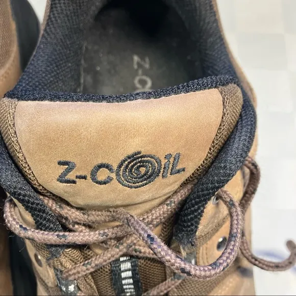Z-COIL Back Pain Relief Coil Comfort Orthotic Therapeutic Brown Shoes, Mens 12