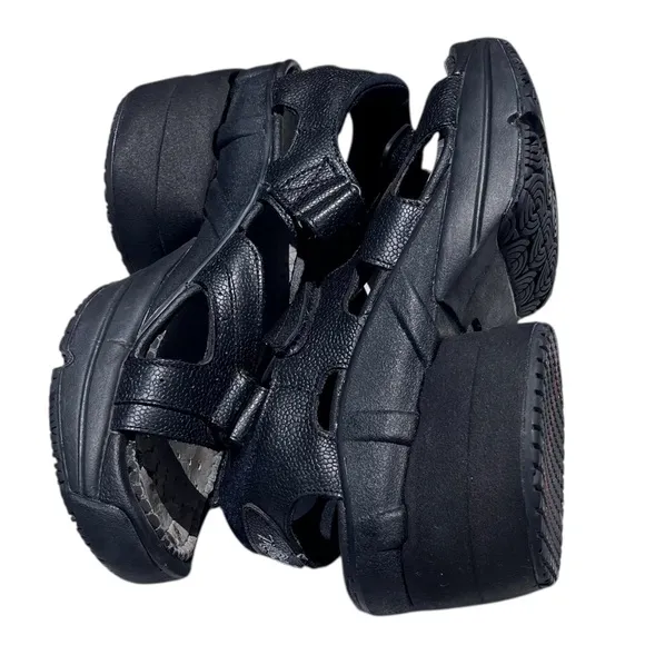 Z-Coil Sidewinder Platform Strappy Sandals Enclosed Coil Plus Women’s Size 9