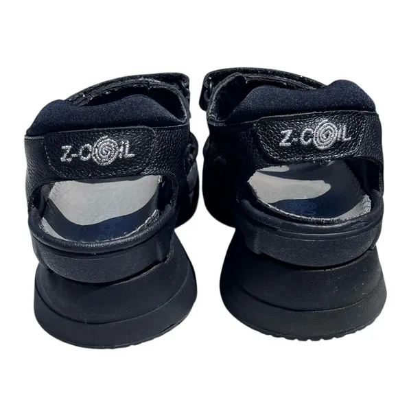 Z-Coil Sidewinder Platform Strappy Sandals Enclosed Coil Plus Women’s Size 9