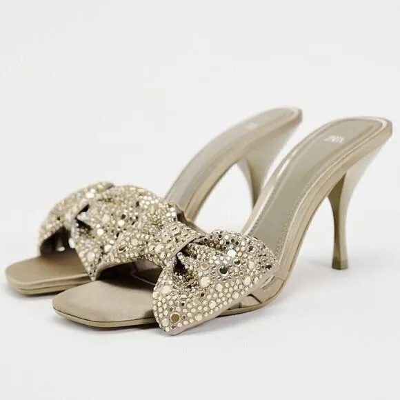 ZARA Bow Heels NWT