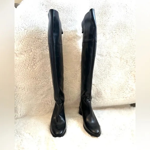Zara Over The Knee Black Boots Brand Newsize 40 / US Size 9