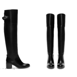 Zara Over The Knee Black Boots Brand Newsize 40 / US Size 9