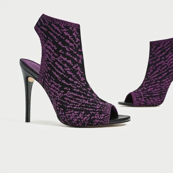Zara Fabric Cage Sandals