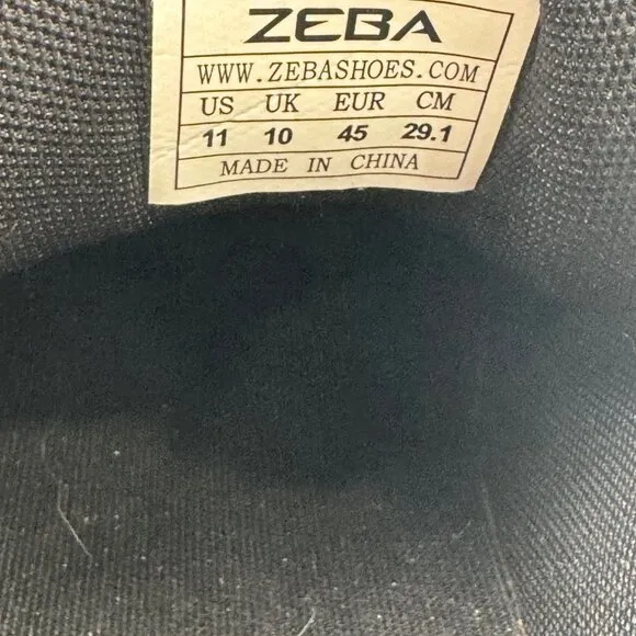 Zeba Hands-Free Mens Sneakers Jet Black Mesh 11 Comfortable Walking Shoes