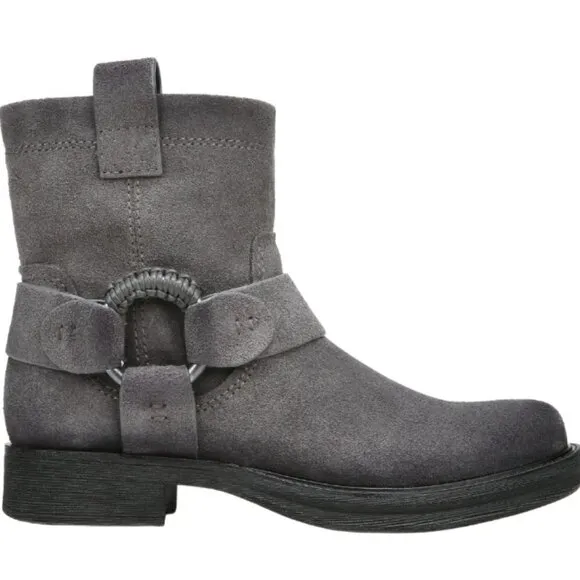 ZODAIC Fiera Gray Suede Harness Bootie sz 8 New
