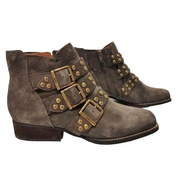 Zodiac Adele Suede Olive bootie boots! Like New!!! Size 7