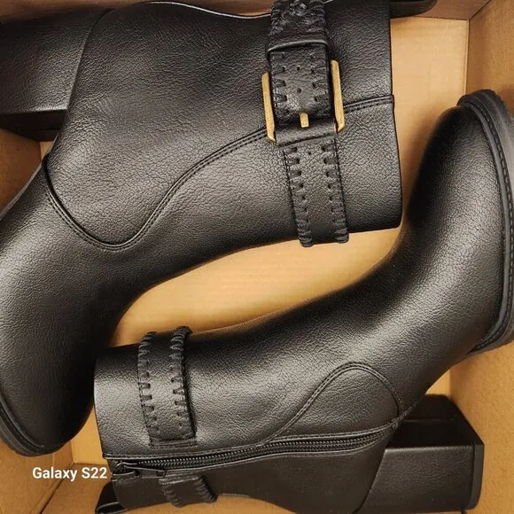 ZODIAC Black &quot;Rexx&quot; Booties. NIB. Size 6.5