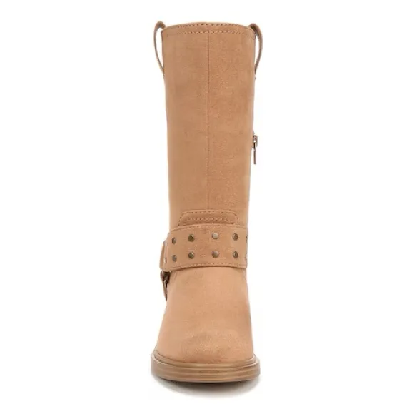 ZODIAC JOLIE WESTERN MOTO HARNESS SQ TOE BOOTS LATTE NWT SZ 8