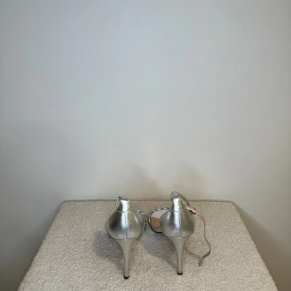 Zoe By Rachel Zoe | Ella Metallic Dress Sandals | Silver